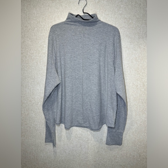 Madewell Tops - Madewell MWL Long Sleeve Mock Turtleneck Ribbed Shirt Loungewear Size 4X